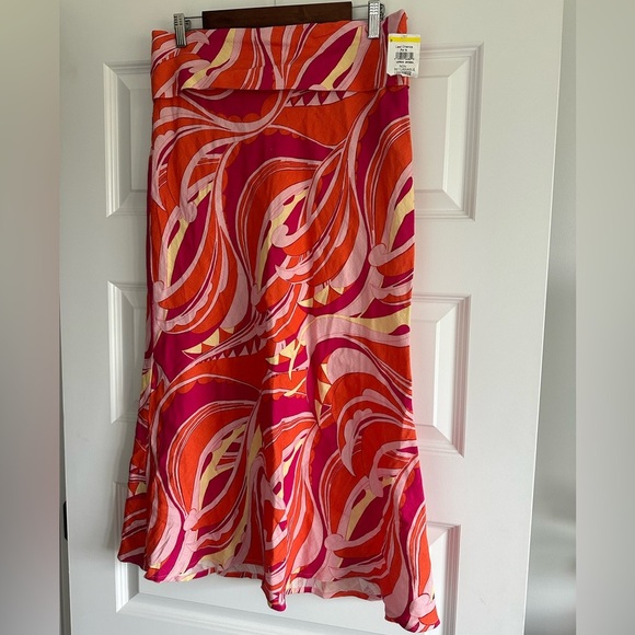 Cult Gaia Laith Paisley Midi Skirt in Persian Paisley Rose - Picture 9 of 14